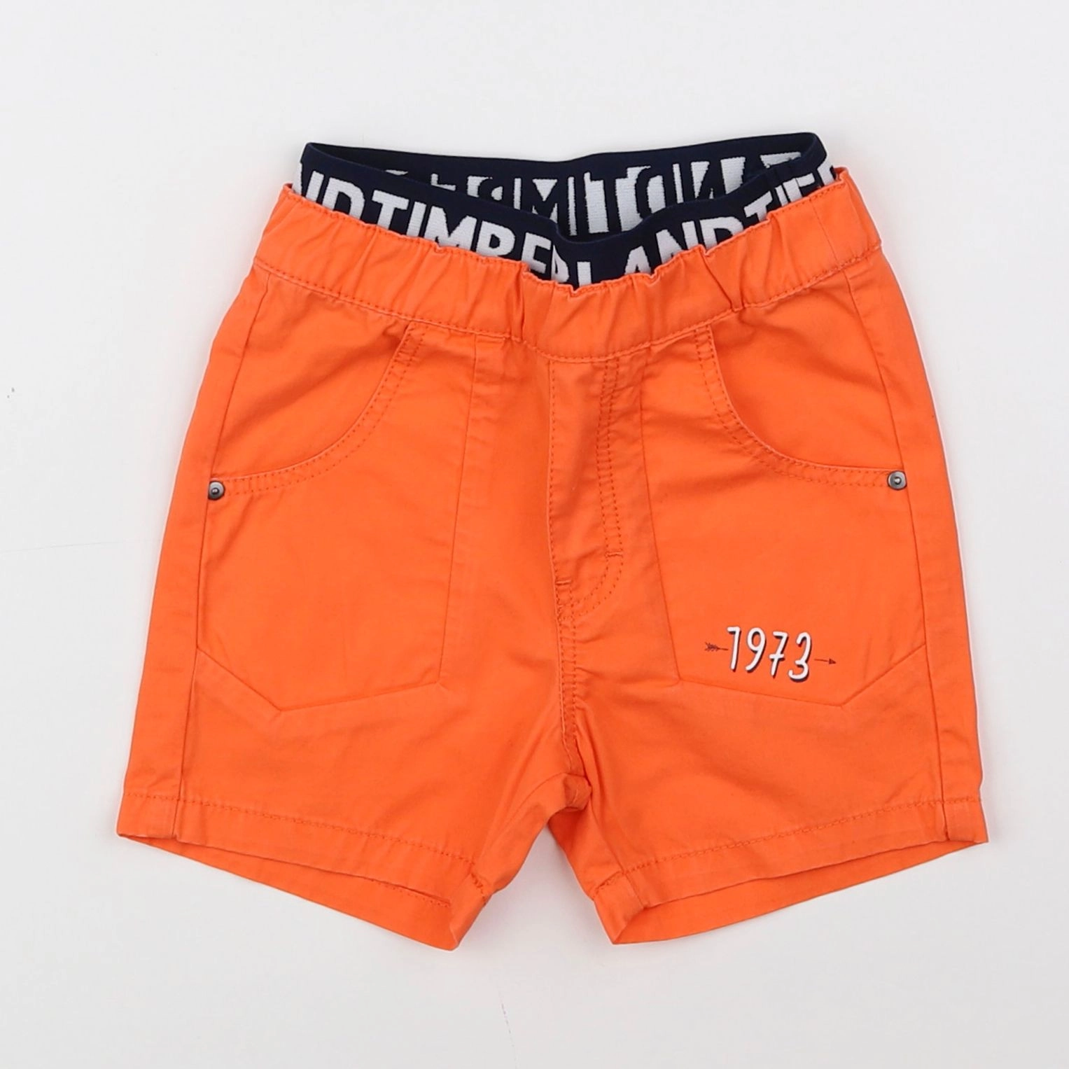 Timberland - short orange (état neuf) - 12 mois